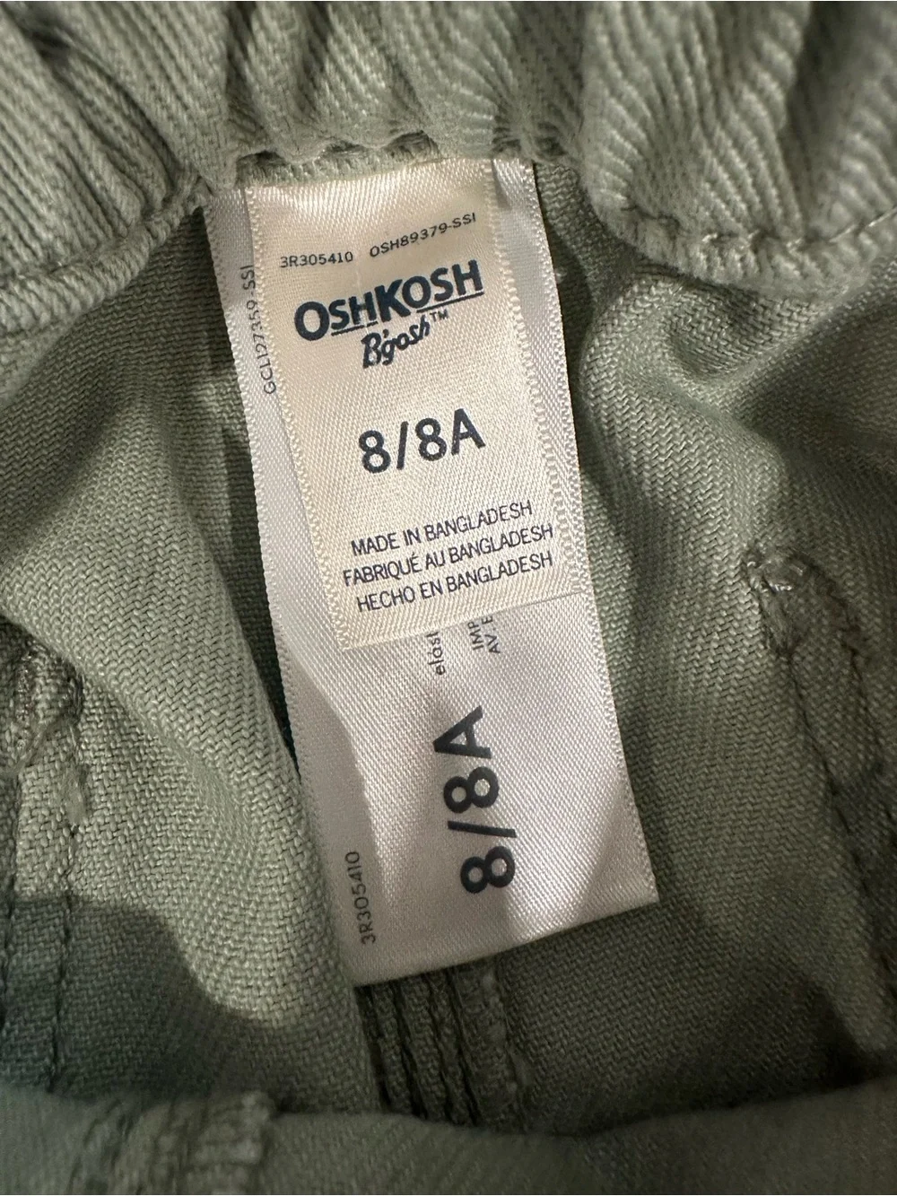 OshKosh B'gosh Olive Green Skort Shorts
